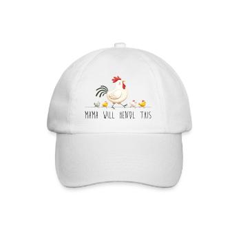 Mama will hendl this muttertag sprüche dialekt - Baseballkappe - Weiß/Weiß - Vorne