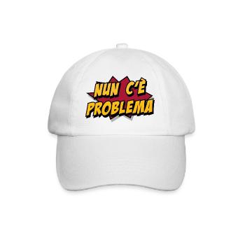Phrases romaines « Il n’y a pas de problème » v.001 - Casquette classique - blanc/blanc - Devant