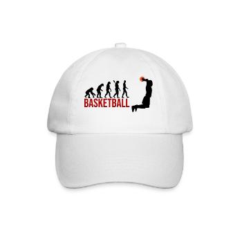 Evolution Basketball - Baseballkappe - Weiß/Weiß - Vorne