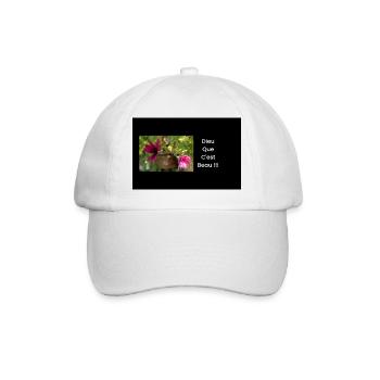 God's streetwear is beautiful!! - Baseball Cap - white/white - Front