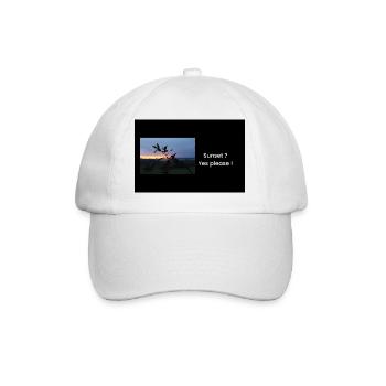 Streetwear Sunset ?Yes Please ! - Casquette classique - blanc/blanc - Devant