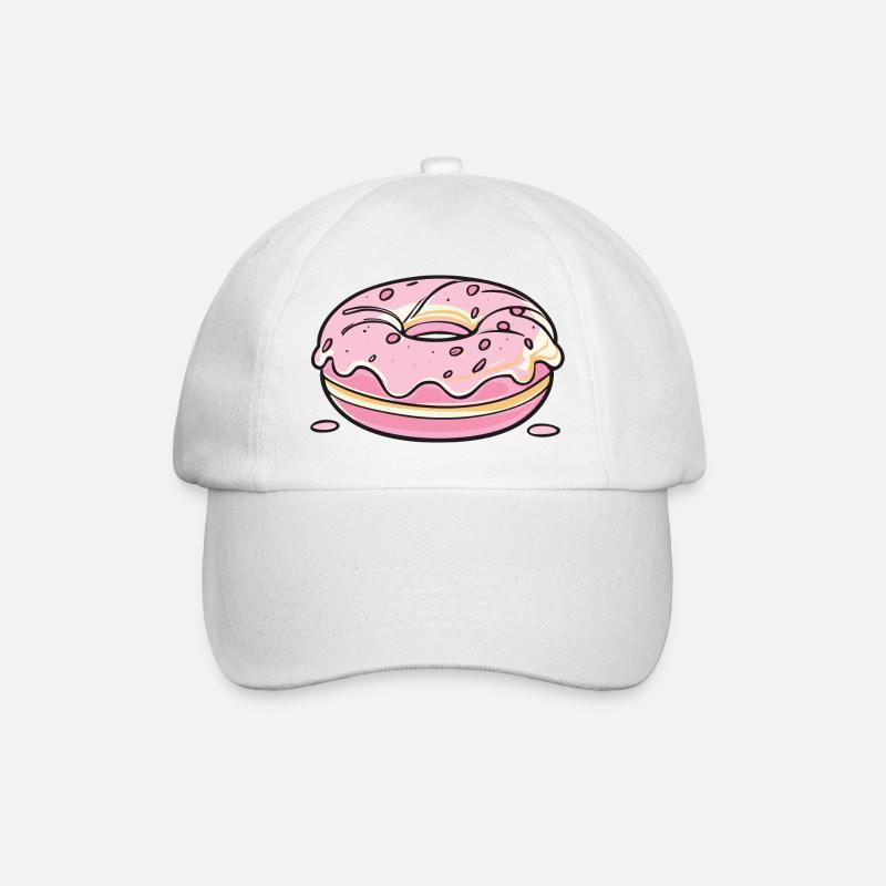 Beignet - rose - Casquette classique - blanc/blanc