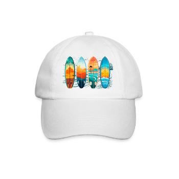 Planches Surf - Casquette classique - blanc/blanc - Devant