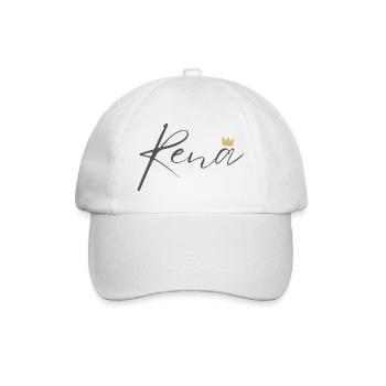 Prinzessin Irena Crown Hemd – Name mit Buchstabe I - Baseballkappe - Weiß/Weiß - Vorne