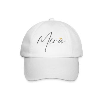 Chemise Princesse Mira – Nom avec la lettre M - Casquette classique - blanc/blanc - Devant