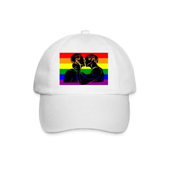LGBT Rainbow Flag LGBTQ Gay Pride T-Shirt - Casquette classique - blanc/blanc - Devant
