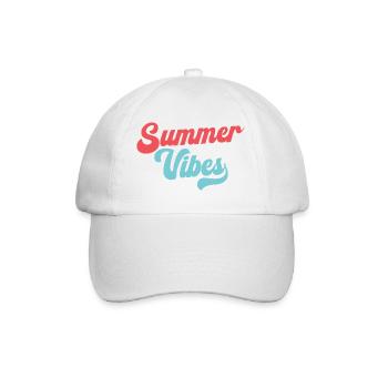 Summer Vibes - Baseball Cap - white/white - Front