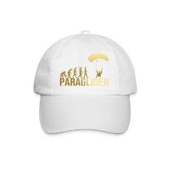 Evolution Paragliden - Baseballkappe - Weiß/Weiß - Vorne