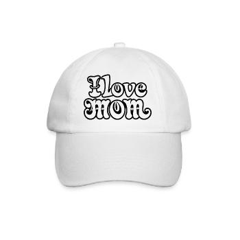 ICH LIEBE MAMA - Baseballkappe - Weiß/Weiß - Vorne