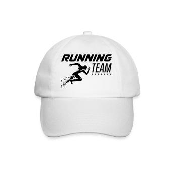 running team - Baseball Cap - white/white - Front