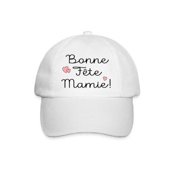 BONNE FÊTE MAMIE MAMAN - Casquette classique - blanc/blanc - Devant
