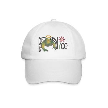 Be Nice - Baseball Cap - white/white - Front