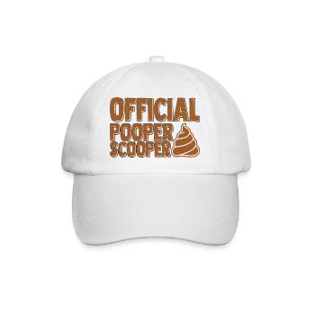 Official Pooper Scooper 27 - Baseballkappe - Weiß/Weiß - Vorne