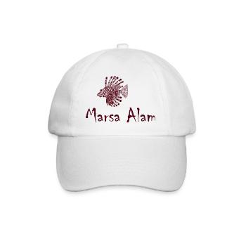Marsa Alam - Égypte - avec poisson-lion - Casquette classique - blanc/blanc - Devant