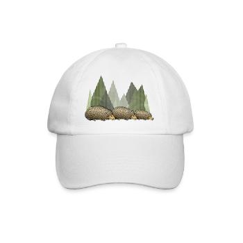 Hedgehogs - Baseball Cap - white/white - Front