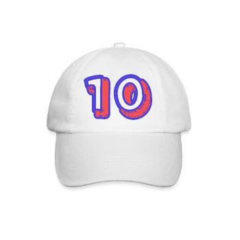 10. 10 YEARS. 10th ANNIVERSARY. 10 YEAR ANNIVERSARY. - Baseball Cap - white/white - Front