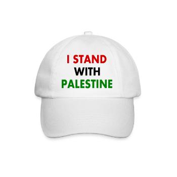 I stand with palestine - Casquette classique - blanc/blanc - Devant