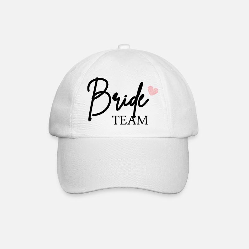 TeamBride - Baseballkappe - Weiß/Weiß