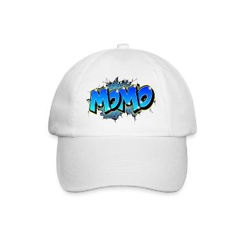 Graffiti First Name MOMO - Baseball Cap - white/white - Front