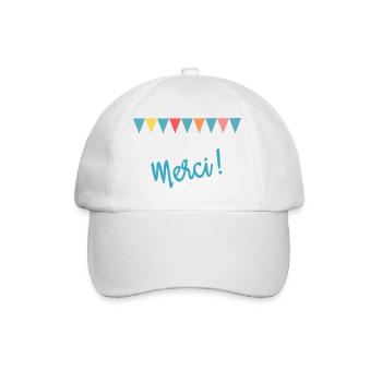 MERCI. MAÎTRESSE. MAÎTRE. MERCI MAÎTRESSE - Casquette classique - blanc/blanc - Devant