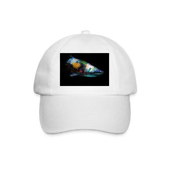 Graffiti Requin by Blach® - Casquette classique - blanc/blanc - Devant