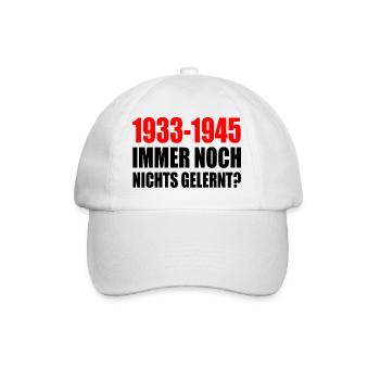 1933 - 1945 encore rien appris - Casquette classique - blanc/blanc - Devant