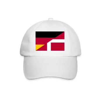 Allemagne Danemark Drapeau - Casquette classique - blanc/blanc - Devant