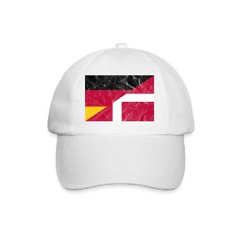Drapeau vintage de l’Allemagne et du Danemark - Casquette classique - blanc/blanc - Devant
