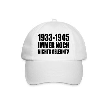 1933 - 1945 encore rien appris - Casquette classique - blanc/blanc - Devant