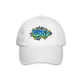 PEDRO GRAFFITI NAME Cracked By Max Tagged it - Baseball Cap - white/white - Front