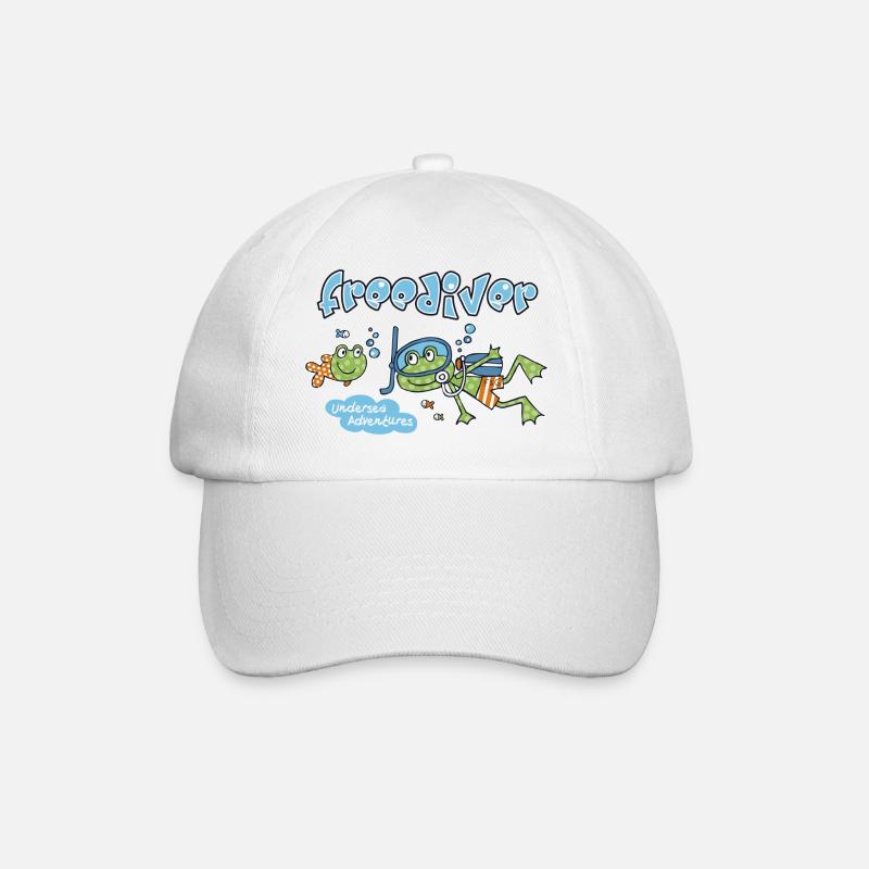 Grenouille plongeuse - Casquette classique - blanc/blanc