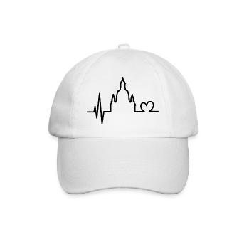 Heartbeat Love Dresden Frauenkirche Symbol Logo - Baseball Cap - white/white - Front