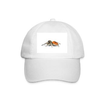 Springspinne Phidippus texanus jumping spider - Baseball Cap - white/white - Front