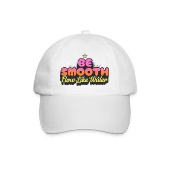 Be Smooth Flow Like Water - Baseball Cap - white/white - Front