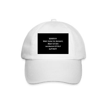 DÉSOLÉ Mon père est atteint de démence - Casquette classique - blanc/blanc - Devant