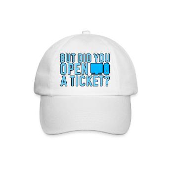 Mais avez-vous ouvert un ticket 2 - Casquette classique - blanc/blanc - Devant