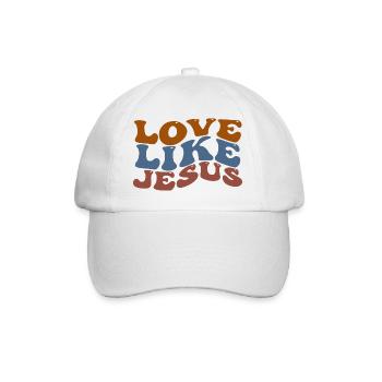 Love Like Jesus - Baseballkappe - Weiß/Weiß - Vorne