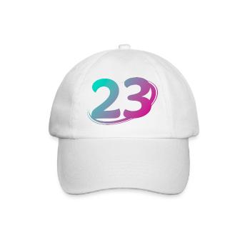 Number 23 multicolor - Baseball Cap - white/white - Front