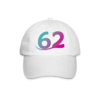 Numéro 62 multicolore - Casquette classique - blanc/blanc - Devant