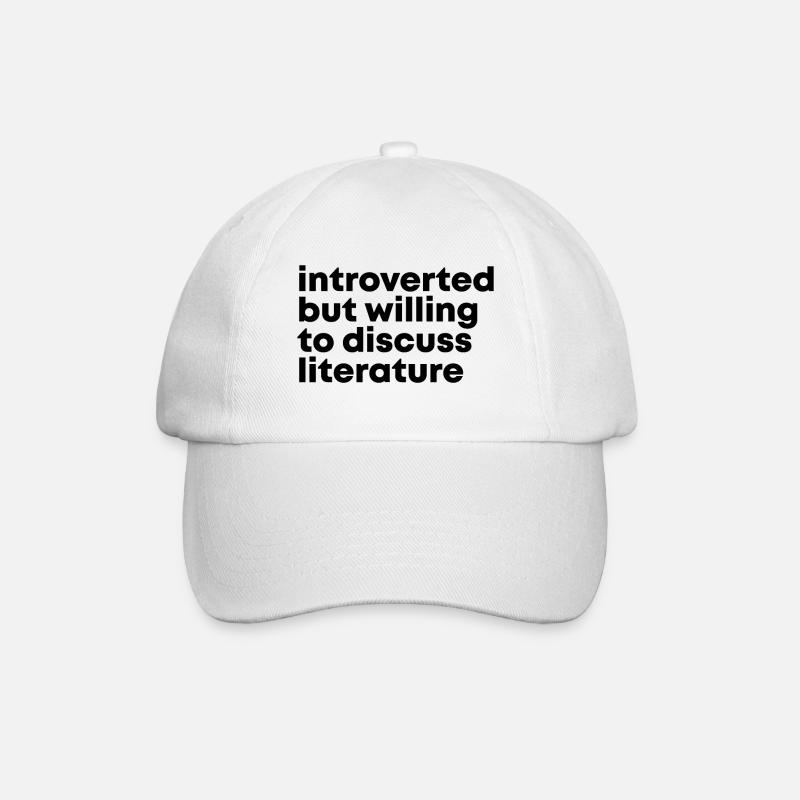 Literatur - Baseballkappe - Weiß/Weiß