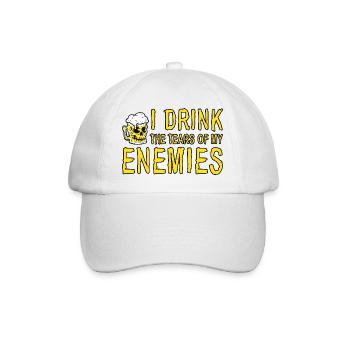 I Drink The Tears Of My Enemies 4 - Baseball Cap - white/white - Front