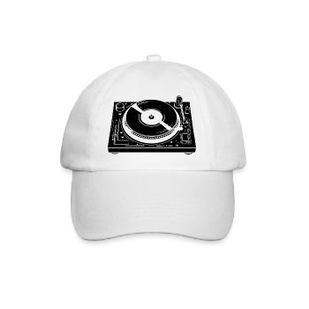 DJ Mixer - Baseball Cap - white/white - Front