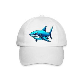 Shark - Baseball Cap - white/white - Front