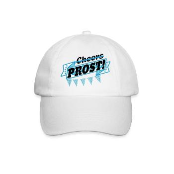 no cheers, cheers! Beer Marquee Bavaria Flag - Baseball Cap - white/white - Front