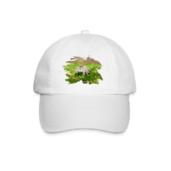 Phidippus texanus jumping spider, spring spinne. - Baseball Cap - white/white - Front