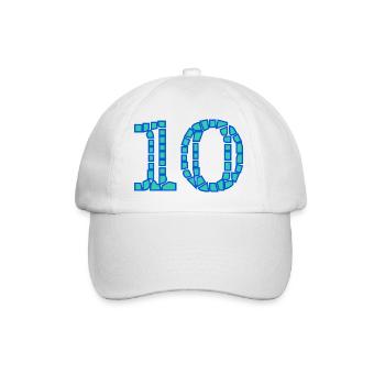 10. 10 YEARS. 10th ANNIVERSARY. 10 YEAR ANNIVERSARY. - Baseball Cap - white/white - Front