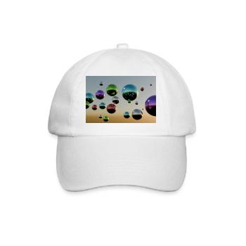 Bulle multicolore - Casquette classique - blanc/blanc - Devant