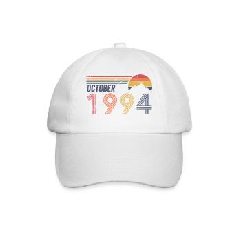 30. Anniversaire 1984 Octobre 30 ans - Casquette classique - blanc/blanc - Devant