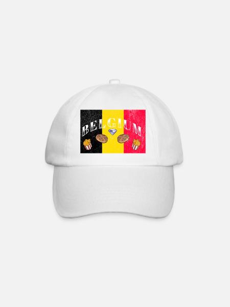 Belgique Drapeau belge - Casquette classique - blanc/blanc