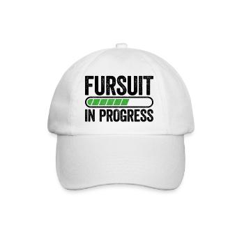 Fursuit in the works – Soon the time has come! - Baseball Cap - white/white - Front